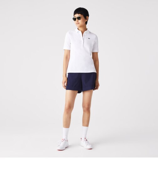 【EC限定】オーガニックコットン 鹿の子 ウィメンズソリッドゴルフポロシャツ