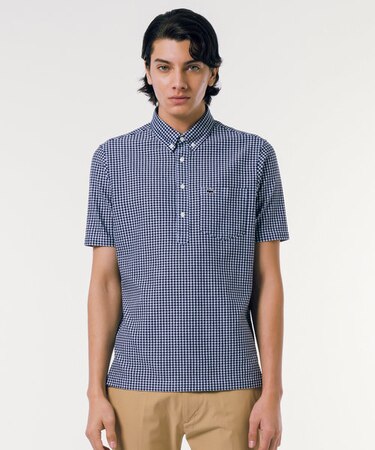 クールマックスブレンドジャガード半袖ポロシャツ