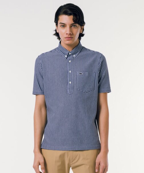 クールマックスブレンドジャガード半袖ポロシャツ