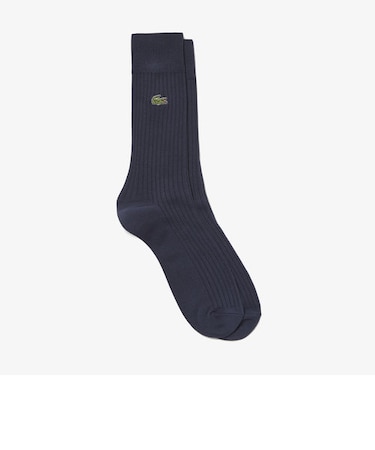 クロックエンブレム3×2リブニットソックス