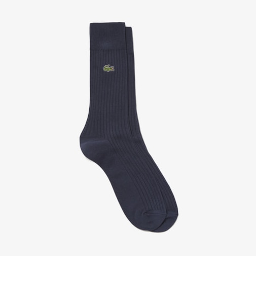 クロックエンブレム3×2リブニットソックス