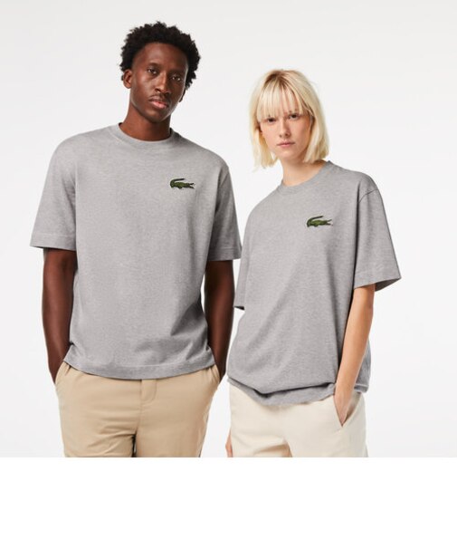 オーガニックコットンルーズフィットリアルクロコTシャツ