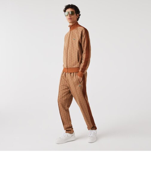 サイド切り替えモノグラムトラックパンツ