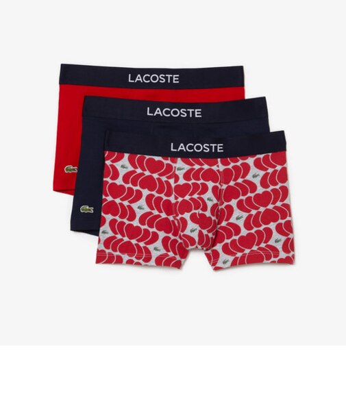 ストレッチコットンバレンタインプリントトランショーツ3パック