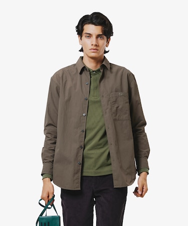 撥水リサイクルナイロンアウターシャツ