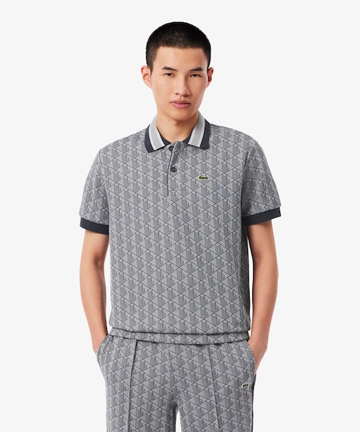 モノグラムジャカード半袖ポロシャツ