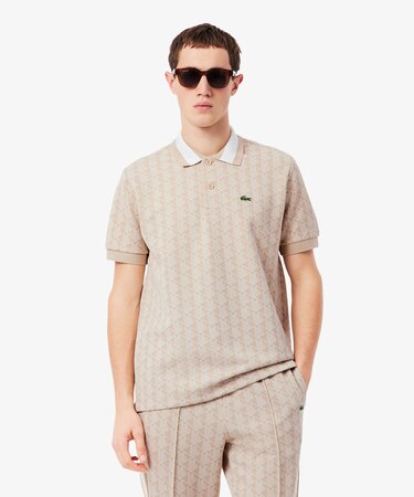 モノグラムジャカード半袖ポロシャツ