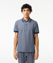 モノグラムジャカード半袖ポロシャツ