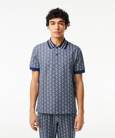 モノグラムジャカード半袖ポロシャツ