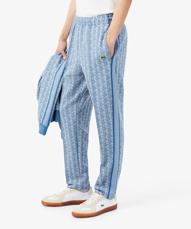 サイドテーピングモノグラムジャカードトラックパンツ