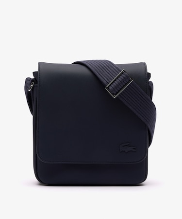 メンズクラシック スリムフラップサッチェルバッグ / ショルダーバッグ