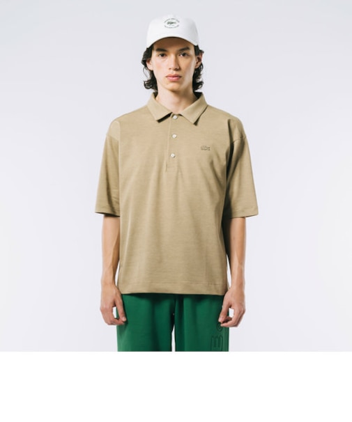 鹿の子地ポロシャツ