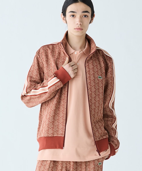 モノグラムジャカードトラックジャケット LACOSTE｜モノグラムジャカードトラックジャケット 【セットアップ対応