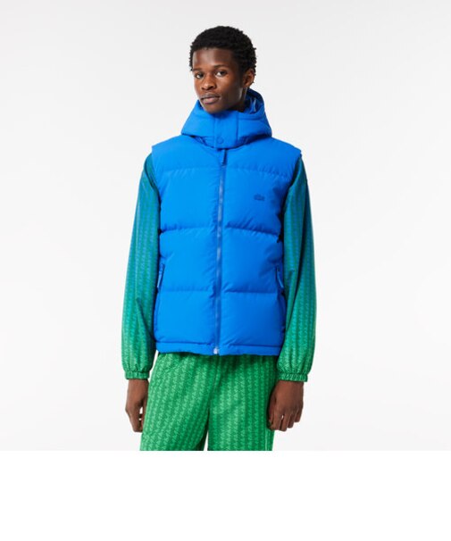 クロコバックステッチダウンベスト