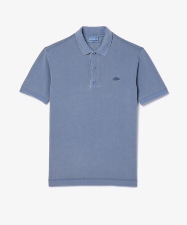 オーガニックコットン ミネラルダイ鹿の子地 半袖ポロシャツ