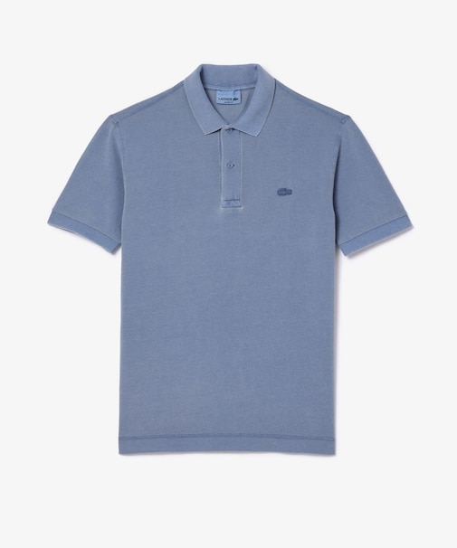 オーガニックコットン ミネラルダイ鹿の子地 半袖ポロシャツ