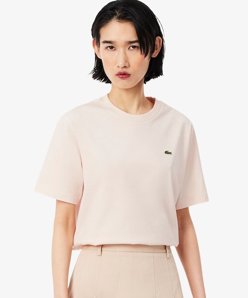 ハイクオリティ ピマコットン仕立て ワンポイントソフトタッチ半袖Tシャツ