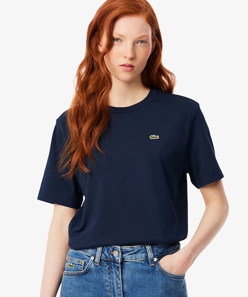 ハイクオリティ ピマコットン仕立て ワンポイントソフトタッチ半袖Tシャツ