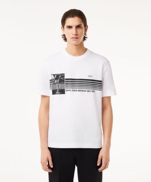 テニスプレイヤーグラフィックフランスメイドTシャツ