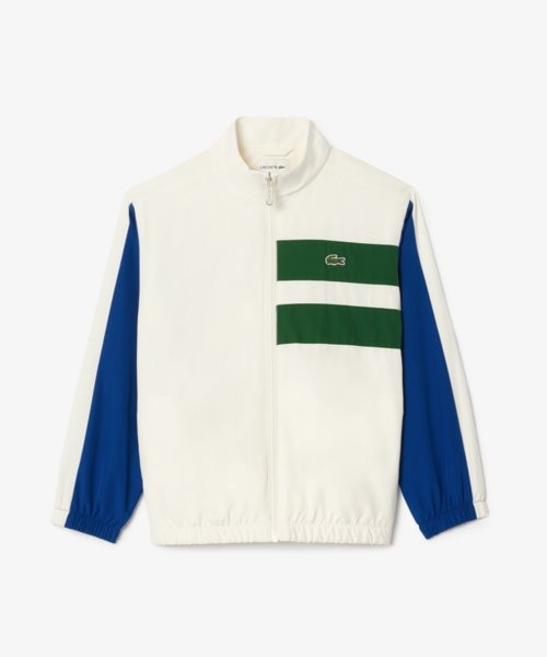 ラコステ　ボーダー切り替えレトロトラックジャケット ラコステ LACOSTE ボーダー切り替えレトロトラックジャケット