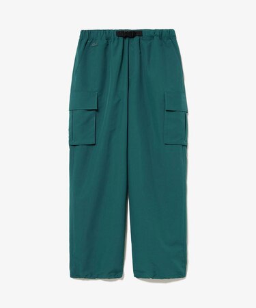 撥水 防水 ウィメンズ 軽量 ルーズフィット ストレート ナイロンカーゴパンツ
