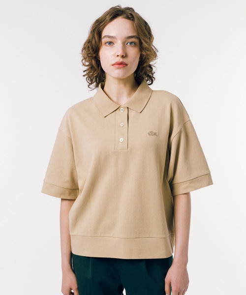 LACOSTE ポロシャツ ヘビーウェイト キモノスリーブ 鹿の子地ポロシャツ ヘビーウェイト キモノスリーブ 鹿の子地ポロシャツ | ラコステ