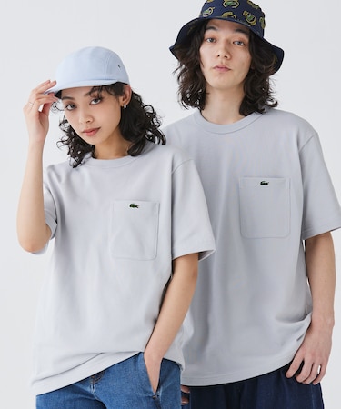 鹿の子地ポケット半袖Tシャツ
