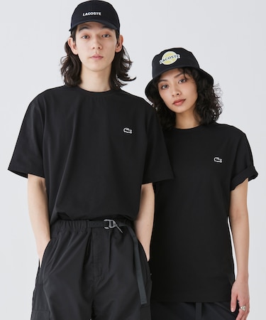 アウトラインクロッククルーネック半袖Tシャツ