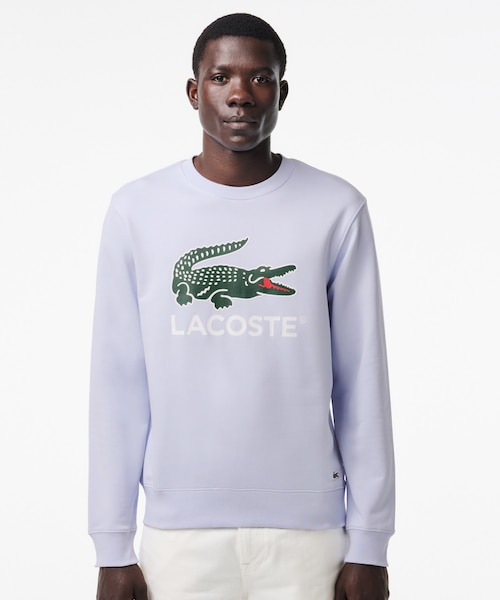 ラコステ（LACOSTE）/裏パイル エッセンシャルアイコングラフィッククルーネックスウェット トレーナー 裏パイル エッセンシャルアイコングラフィッククルーネックスウェット