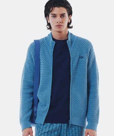 バスケットニット ダブルジップ ドライバーズニット