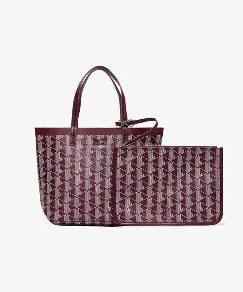 ネット完売品 ラコステゼリィコーテッドキャンバスモノグラムスモールトートバッグ ゼリィ コーテッドキャンバスモノグラムスモールトート｜ラコステの