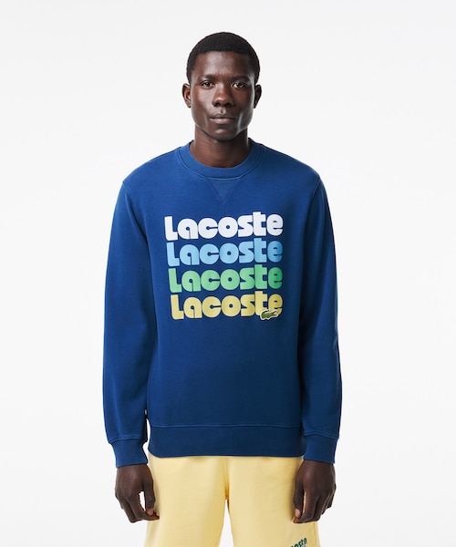 エンブレムステッチフレンチメイドクルーネックスウェット｜ラコステの