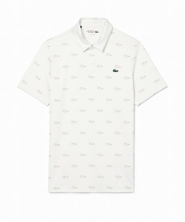 UVカット ミニマム総柄プリント 比翼仕立て ウルトラドライ ゴルフポロシャツ