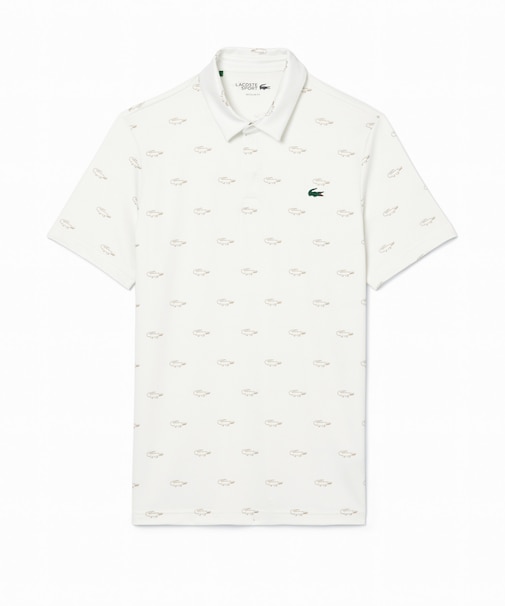 UVカット ミニマム総柄プリント 比翼仕立て ウルトラドライ ゴルフポロシャツ