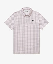 UVカット ミニマム総柄プリント 比翼仕立て ウルトラドライ ゴルフポロシャツ