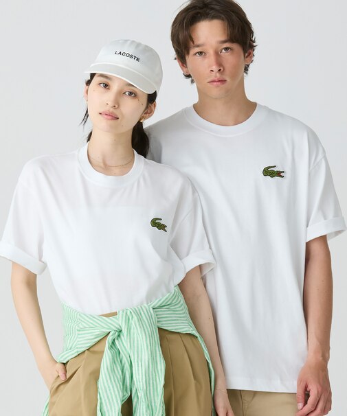 シェニールワニロゴ オーバーサイズ半袖Tシャツ / ルーズフィットT