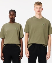 シェニールワニロゴ オーバーサイズ半袖Tシャツ / ルーズフィットT