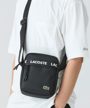 ネオクロコ ロゴショルダーバッグ