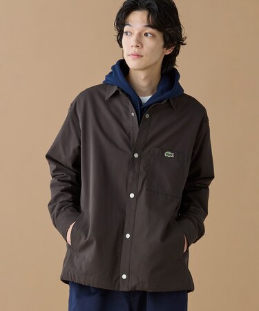 防風 撥水 裾ドロストコード シャツジャケット