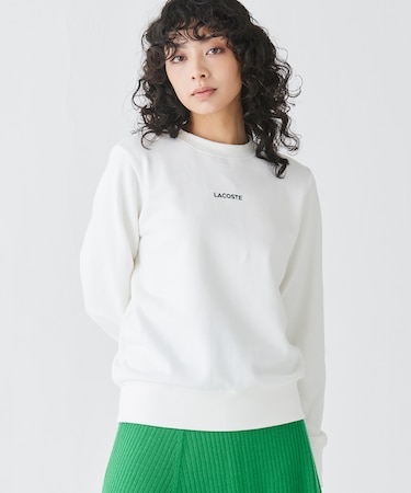 ブランドネームロゴ刺繍 クルーネックスウェットプルオーバー トレーナー