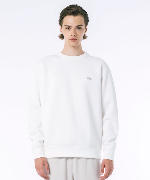 ワントーンクルーネック 鹿の子ニット / 鹿の子スウェット トレーナー