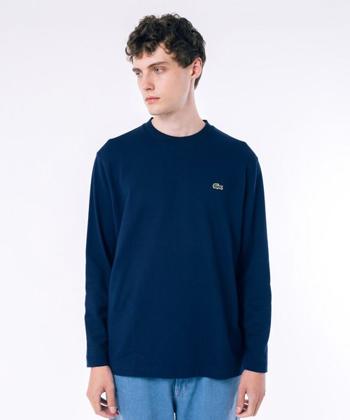 【コピーライトあり】LLICA オーバーサイズTシャツ オーバーサイズ スウェットライク 裏パイルワンポイント長袖T