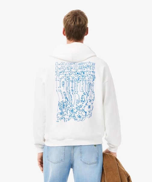 グラフィックバックプリントスウェットフーディー / 裏パイルスウェットパーカー