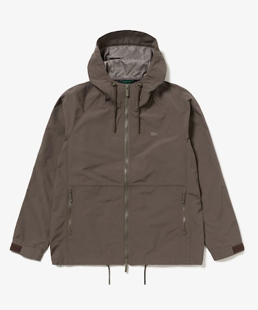 撥水防風 ドロストコード フーデッド ナイロンブルゾン / マウンテンパーカー