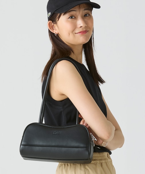 ローラレザーショルダーバッグ