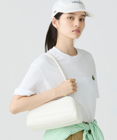 ローラレザーショルダーバッグ