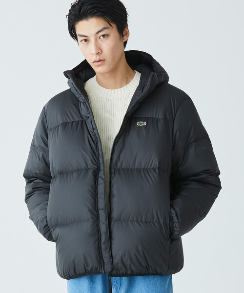 【未使用】 FUSALP フーデッド ジップ ダウン ジャケット 撥水 バックステッチ スタンドカラー フーデッドダウンジャケット