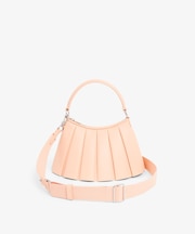 LENGLEN レザープリーツハンドバッグ