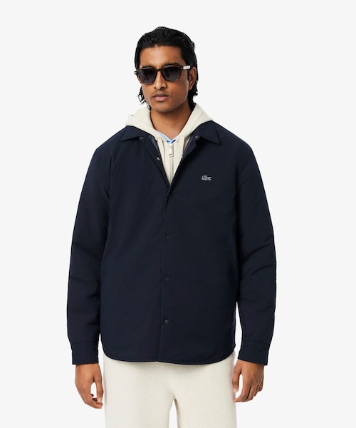 撥水ストレッチ 中綿入りシャツジャケット｜ラコステの通販｜&mall