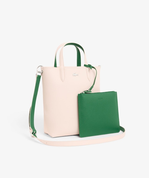 【LACOSTE /ラコステ】ANNA 2WAYリバーシブル縦型 トートバッグ ANNAリバーシブル縦型 2WAY トートバッグ / クラッチバッグ付き